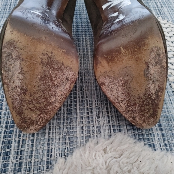 Gorgeous Luis Onofre Peep Toe Heels Size 9 - Picture 10 of 11